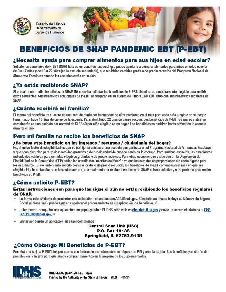Pandemic EBT SNAP Benefits