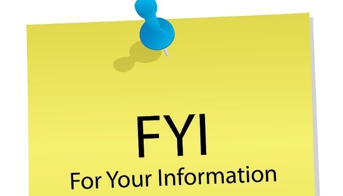 For Your Information