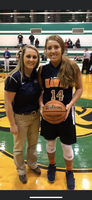 Congratulations to Lady Hawk Audrey Jackson and Coach Sauls!