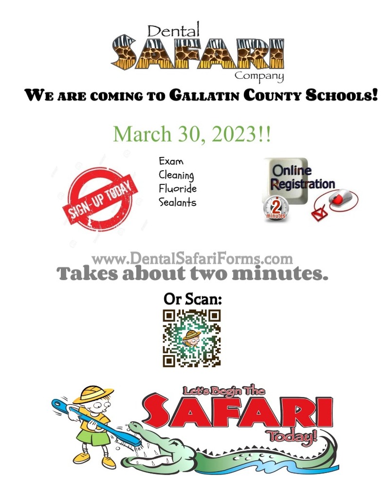 Dental Safari coming to Gallatin County School March 30, 2023